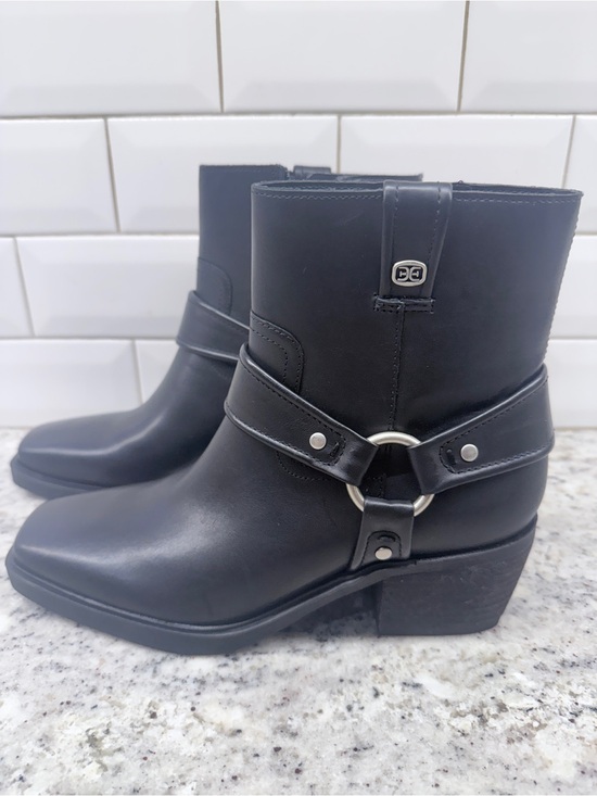 Sam Edelman Shoes - Sam Edelman Black Leather Harness Ankle Boots